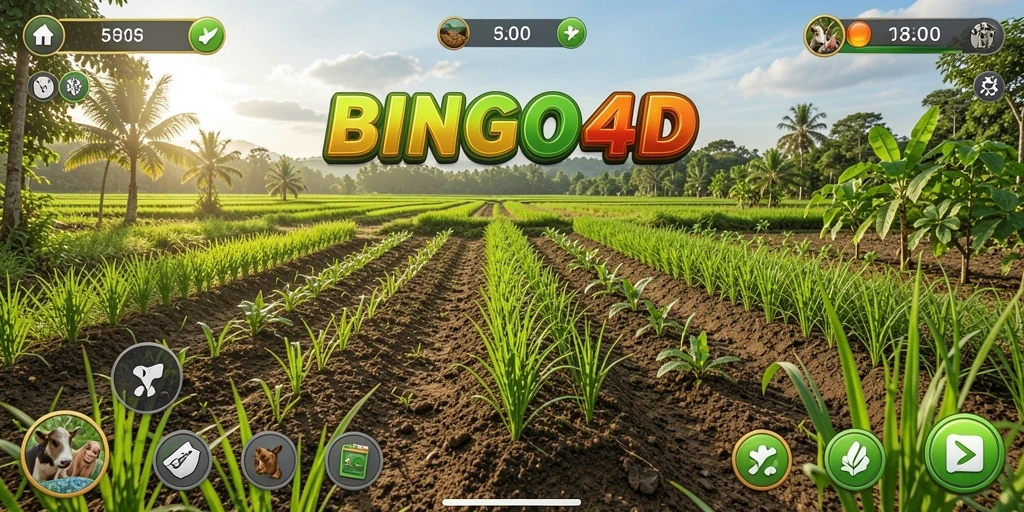 Tangkap momen seru bertani di BINGO4D dengan teman-teman.