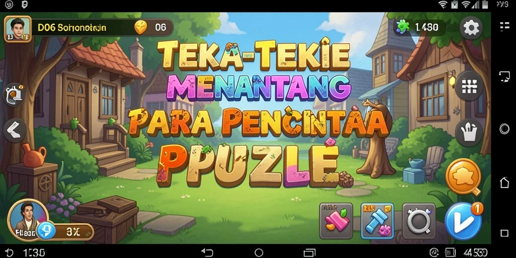 Tampilan gameplay D06 dengan variasi teka-teki yang menarik.