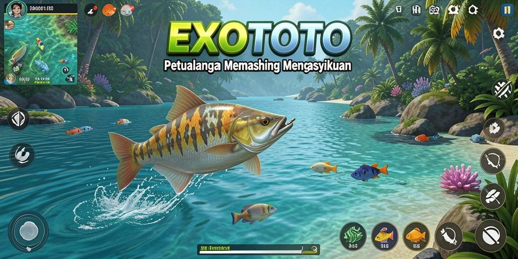 Tangkapan ikan terbesar dalam gameplay EXOTOTO.