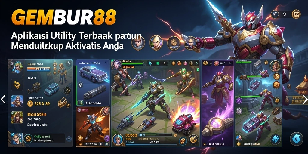 Screenshot utama GEMBUR88 menunjukkan fitur manajemen tugas yang intuitif.