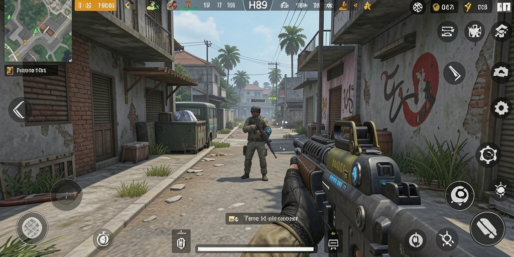 Tampilkan gameplay mendebarkan H89 dalam pertempuran TPS yang intens.