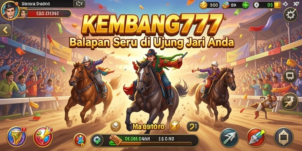 Tampilan balapan seru dalam KEMBANG777 dengan trek yang menantang.