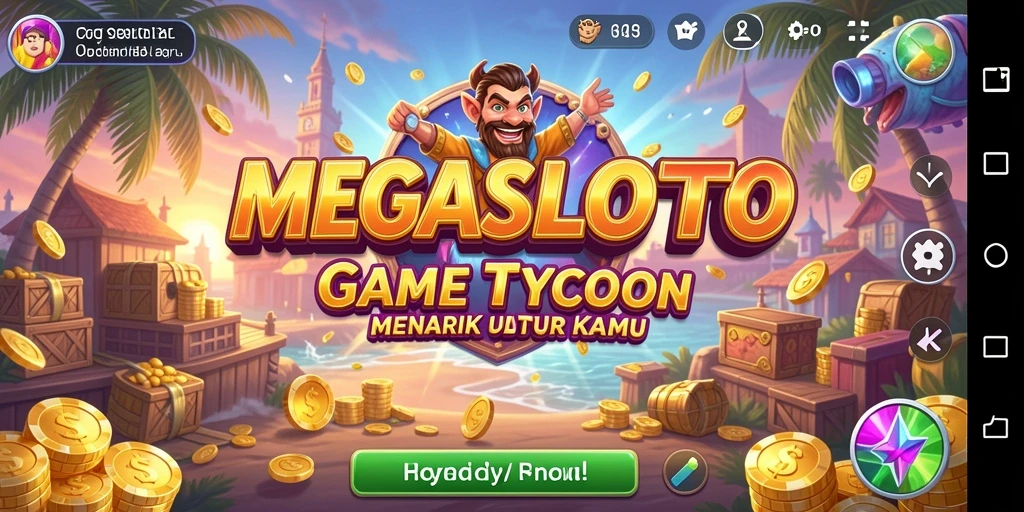 Tampilan menarik dari gameplay Tycoon MEGASLOTO yang penuh tantangan.