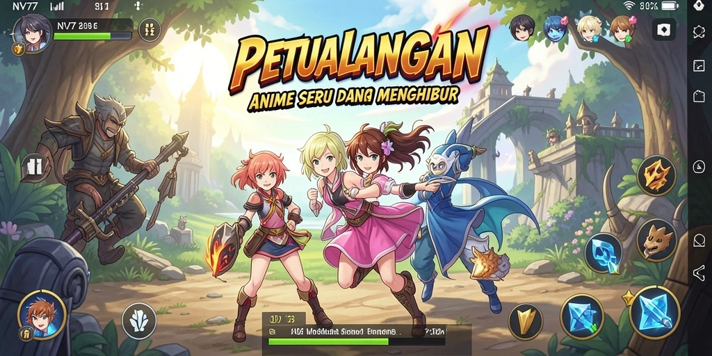 Gameplay NV77 yang memukau dengan karakter Anime yang menarik.