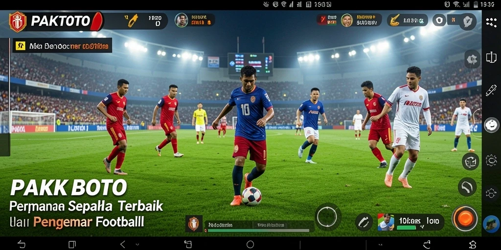 Screenshot PAKTOTO menampilkan aksi mendebarkan dari pertandingan sepak bola.