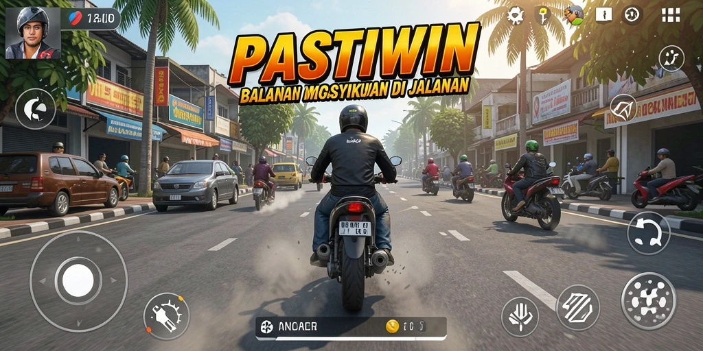 Gameplay balapan motor yang mendebarkan dan realistis.