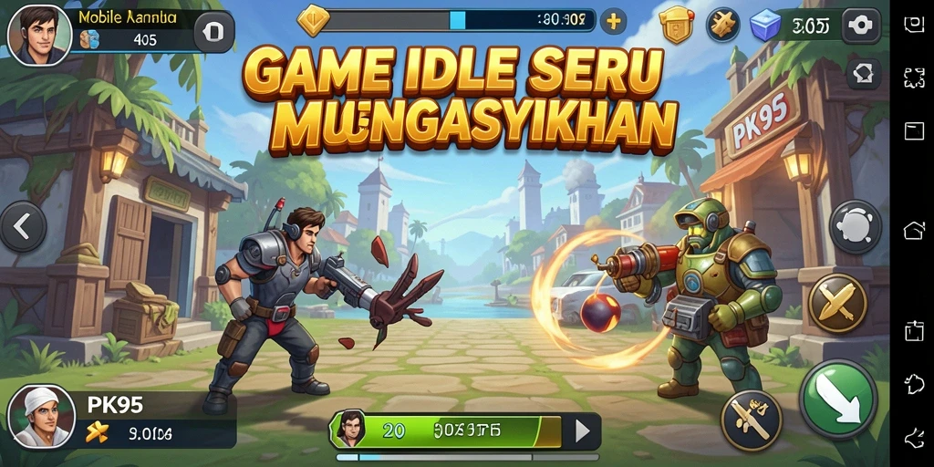 Tampilan gameplay PK95 yang mengasyikkan dan penuh strategi.