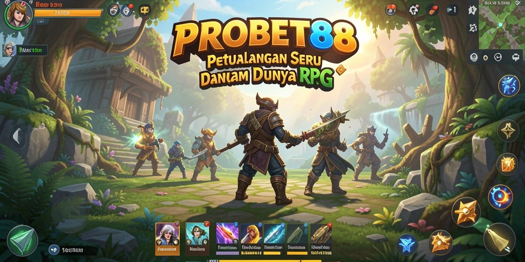 Tampilan gameplay seru dari PROBET88 dengan pertempuran RPG yang mendebarkan.