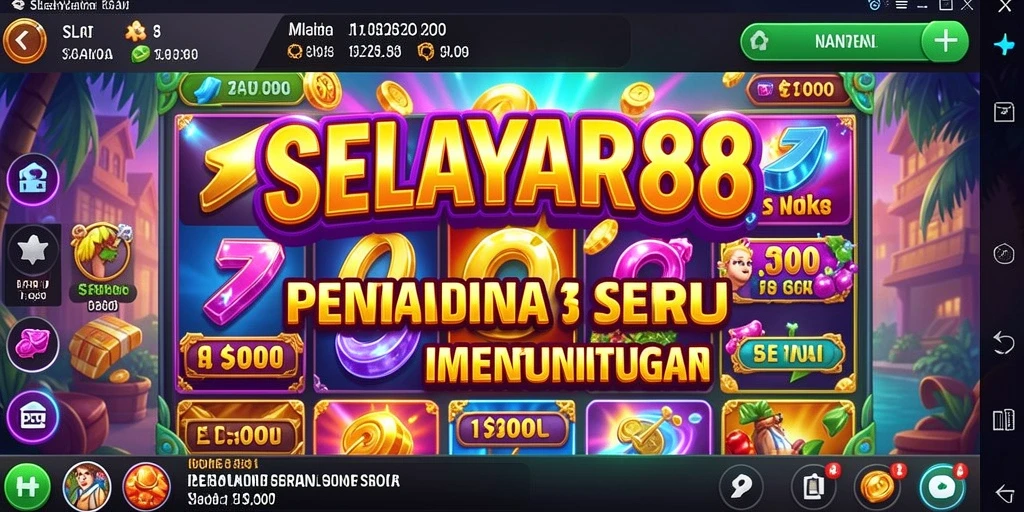 Tampilan gameplay menyenangkan dari permainan Slot di SELAYAR88.