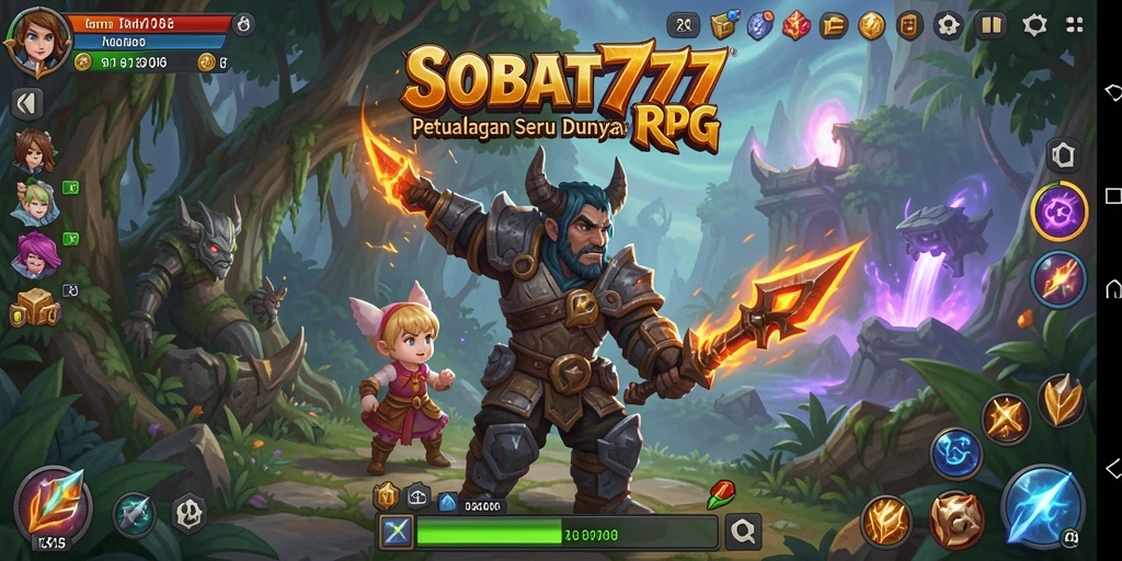Tampilan gameplay RPG yang seru dan mendebarkan di SOBAT777.