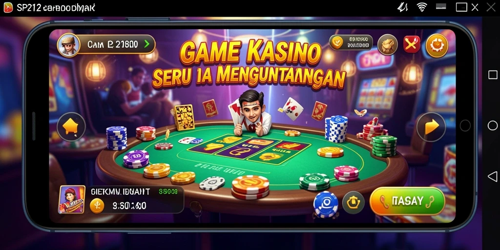 Screenshot SP212 menampilkan gameplay menarik dari berbagai permainan kasino.