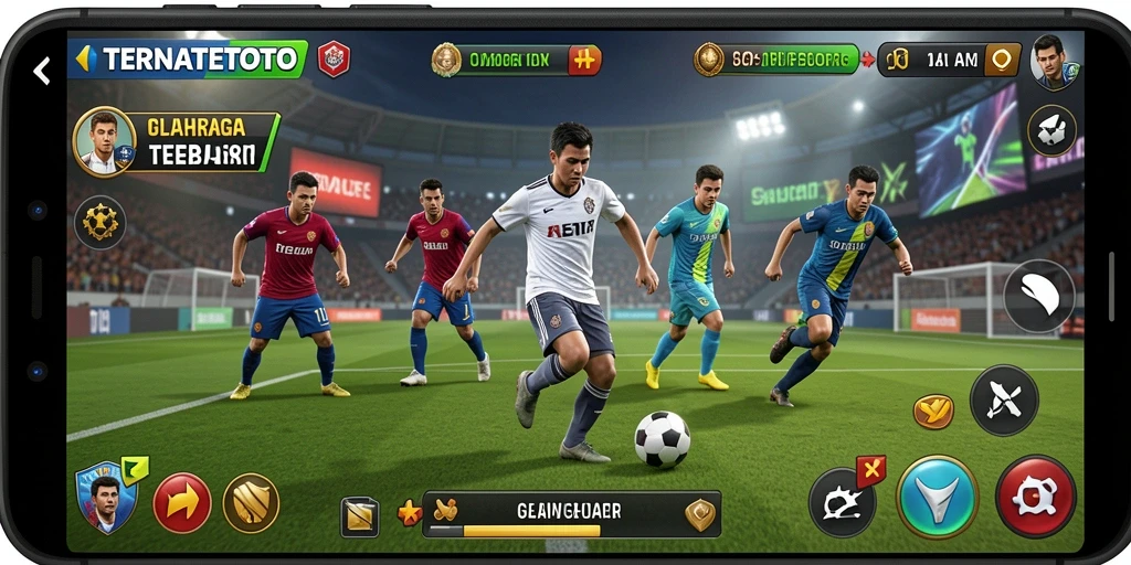 Screenshot gameplay TERNATETOTO dengan antarmuka olahraga menarik.